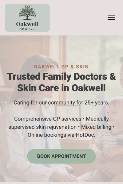 Oakwell GP website design Oakleigh Melbourne